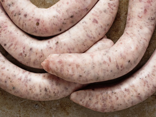 rustic uncooked italian pork sausage