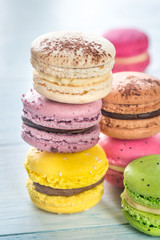 Colorful macarons