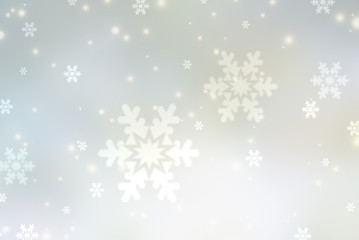 Naklejka na ściany i meble Christmas background with snowflakes 