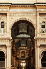 Italian architecture concept. Heart of italian fashion industry.