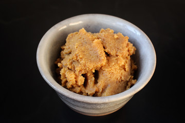 Miso paste isolated