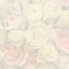 Obraz na płótnie Canvas Текстура бумаги с силуэтом роз 