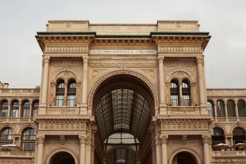 Italian architecture concept. Heart of italian fashion industry.