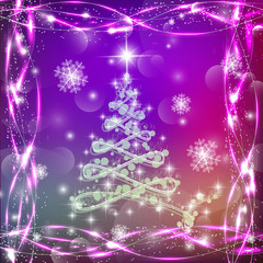 Christmas tree illustration.