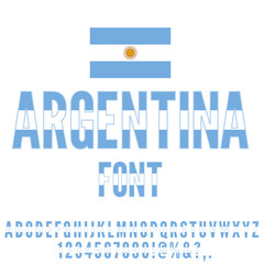 National Flag Font