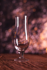Empty wine glass,