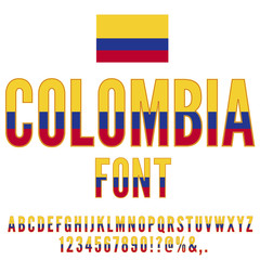 National Flag Font