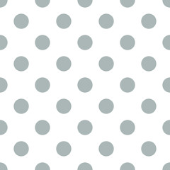 Seamless polka dot gray
