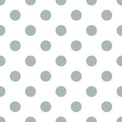 Seamless polka dot gray © FARBAI