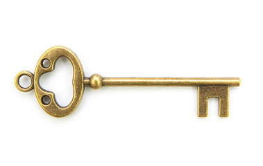 vintage old key isolated