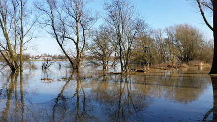 Fototapeta na wymiar Hochwasser in Köln