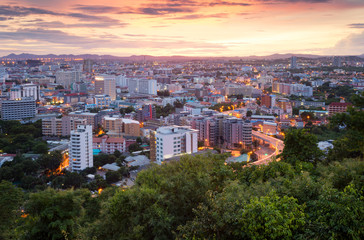 Fototapeta premium Scenic view of Pattaya city in Thailand