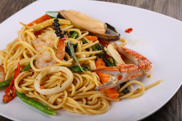 Seafood spaghetti