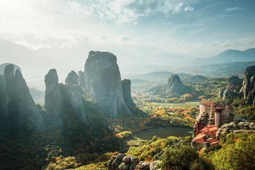 Gordijnen Meteora monasteries in Greece © Iakov Kalinin