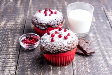Quick chocolate cake in a cup