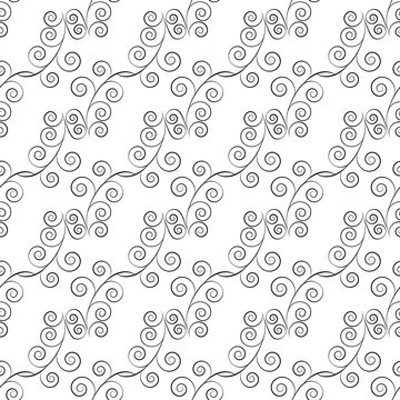 Twig lace seamless pattern
