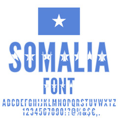 National Flag Font