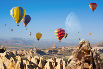 Hot air ballooning in Cappadocia, Turkey.