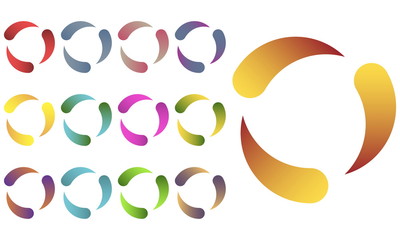 Circles logo set