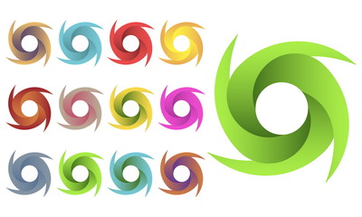 Circles logo set