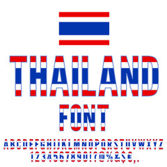 National Flag Font