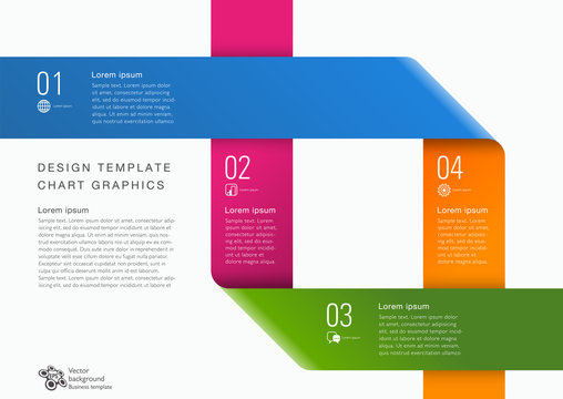 Infographic Vector Background 4-Step Process