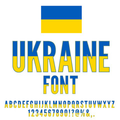 National Flag Font