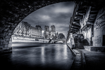 Under the bridge at Paris ...
