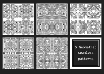Set of seamless vector patterns.