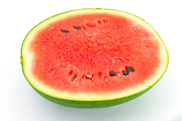 Watermelon Fruit isolated against white background.