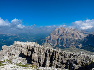 View from Lagazuoi, Dolomites mountains, Italy