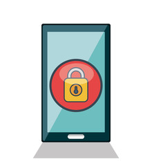 online security flat icons vector illustration design
