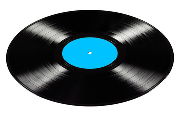 Vinyl record isolated on white background.