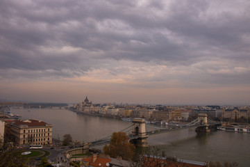 Fototapeta na wymiar Budapest from above