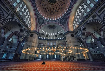 Papier Peint photo autocollant Monument Süleymaniye Camii mosque in Istanbul