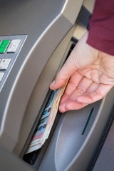 Bankautomat Pin Geld abheben