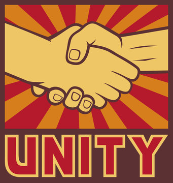 unity poster (handshake)