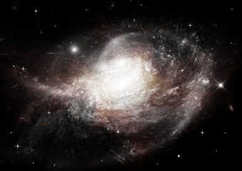 galaxy in a free space