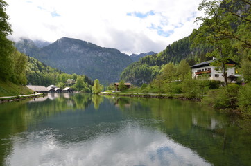 Fototapeta premium lake in austrian alps