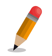pencil school supply isolated icon vector illustration design