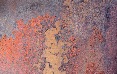 A textured background or overlay of rusted metal