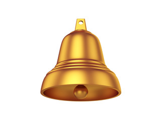 Bell Isolated on White Background, 3D rendering