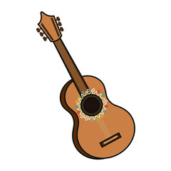 Fototapeta premium guitar instrument musical icon vector illustration design