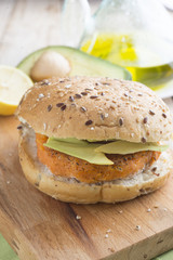 Hamburger of yam