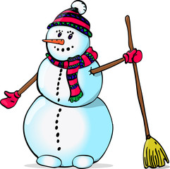 Снеговик вектор