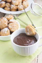 Chocolate with buñuelos