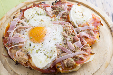 Pizza of potatoes