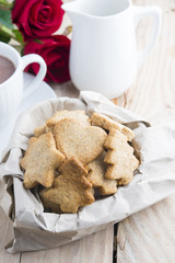 Chocolate with cookies for special day