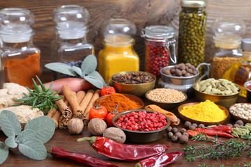 Spices and herbs.