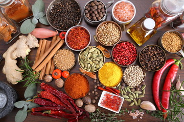 Spices and herbs.